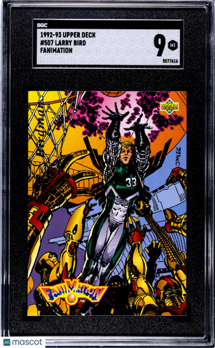 1992 Upper Deck Larry Bird #507 Fanimation SGC 9