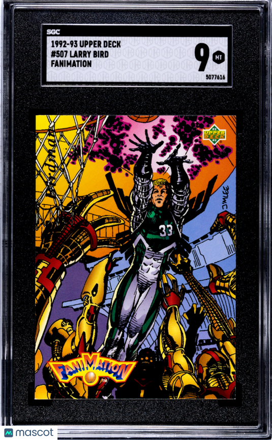1992 Upper Deck Larry Bird #507 Fanimation SGC 9