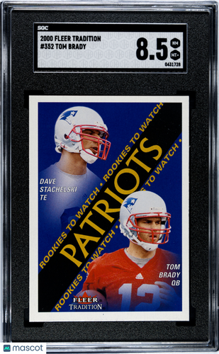 2000 Fleer Tradition Tom Brady #352 SGC 8.5
