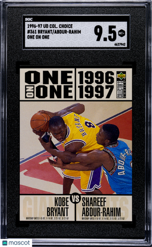 1996 Upper Deck Collector's Choice Abdur-Rahim Bryant #361 One On One SGC 9.5
