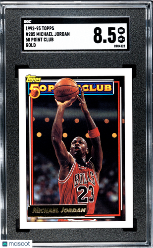 1992 Topps Michael Jordan #205 50 Point Club Gold SGC 8.5