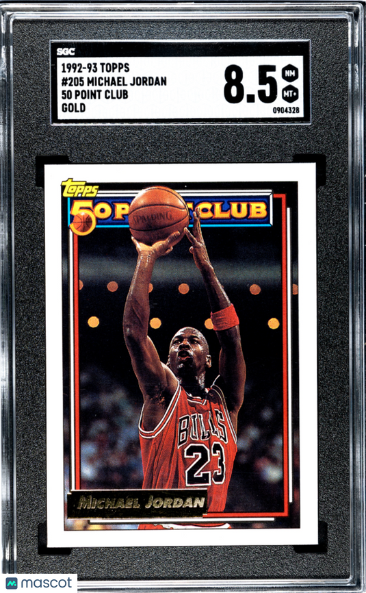 1992 Topps Michael Jordan #205 50 Point Club Gold SGC 8.5
