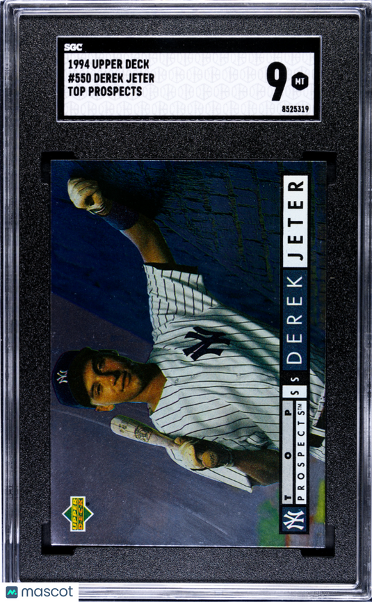 1994 Upper Deck Derek Jeter #550 Top Prospects SGC 9
