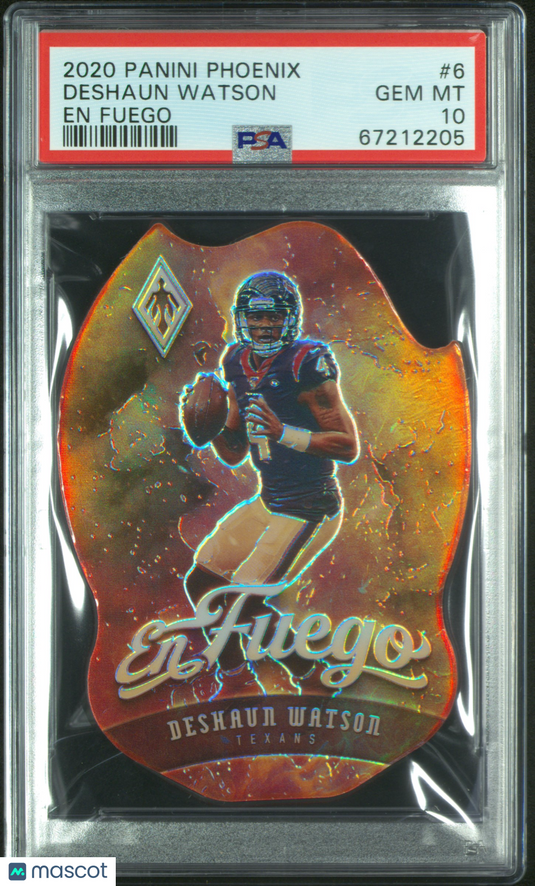 2020 Panini Phoenix EN Fuego Deshaun Watson #6 PSA 10