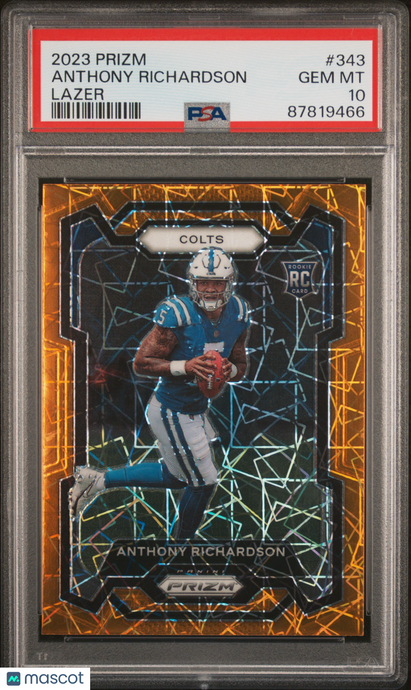 2023 Panini Prizm Anthony Richardson #343 Lazer PSA