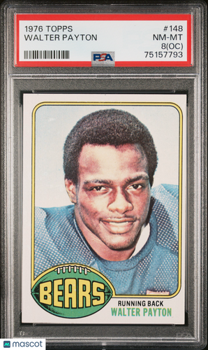 1976 Topps Walter Payton #148 Oc PSA 8