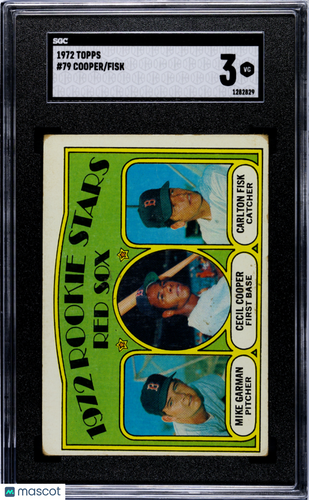 1972 Topps Fisk Cooper #79 SGC 3