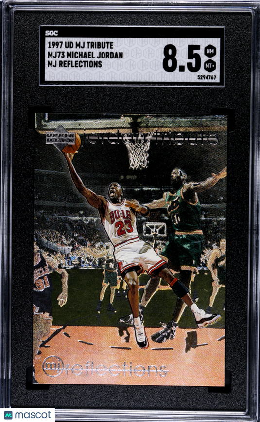 1997 Upper Deck MJ Tribute Michael Jordan #MJ73 Reflections SGC 8.5