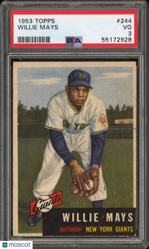 1953 Topps Willie Mays #244 PSA 3