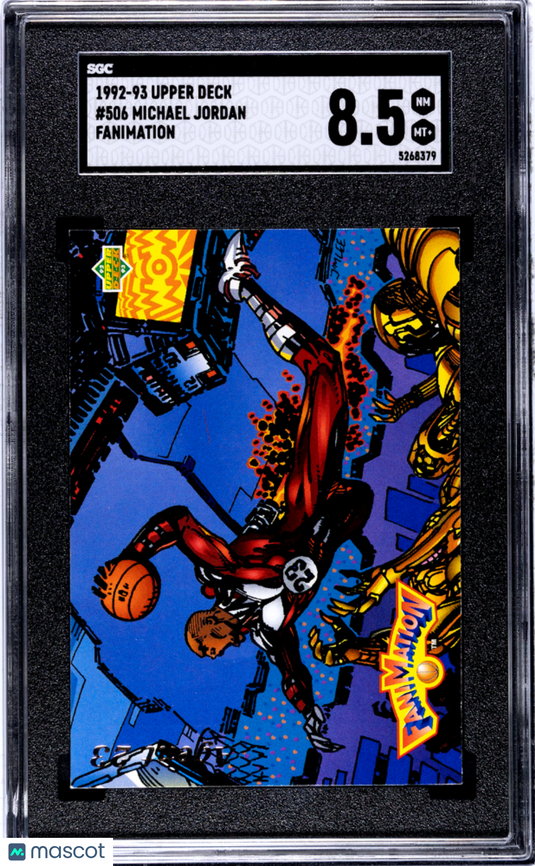 1992 Upper Deck Michael Jordan #506 Fanimation SGC 8.5
