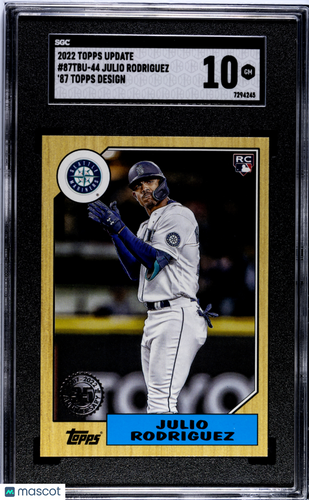 2022 Topps Update Julio Rodriguez #87TBU-44 '87 Design SGC 10