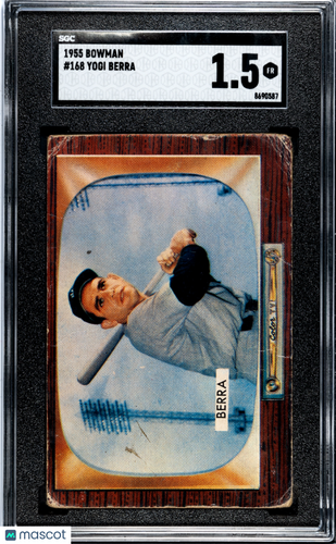 1955 Bowman Yogi Berra #168 SGC 1.5