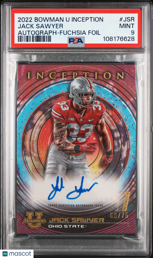 2022 Bowman U Inception Autographs Jack Sawyer