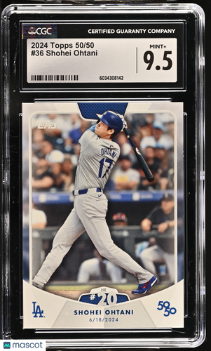 2024 Topps 50/50 Shohei Ohtani #36 CGC 9.5