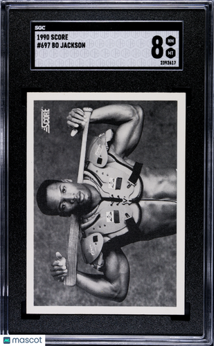 1990 Score Bo Jackson #697 SGC 8