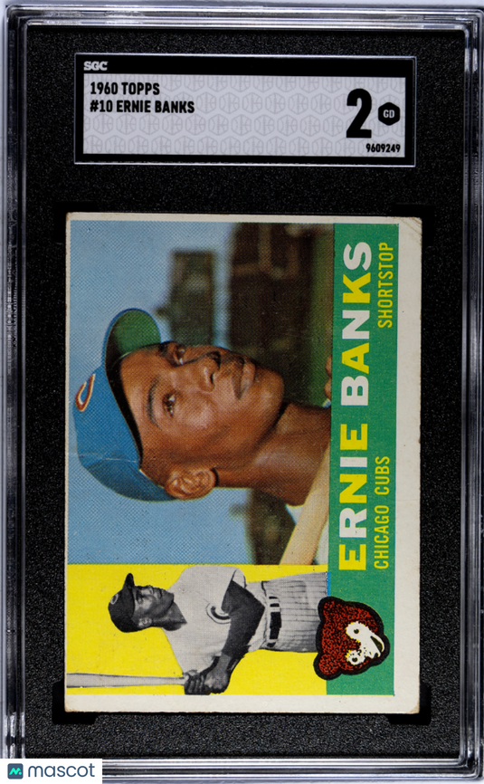 1960 Topps Ernie Banks #10 SGC 2