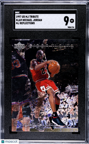 1997 Upper Deck MJ Tribute Michael Jordan #MJ69 Reflections SGC 9