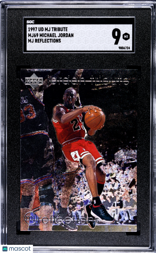 1997 Upper Deck MJ Tribute Michael Jordan #MJ69 Reflections SGC 9