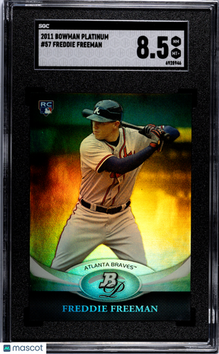 2011 Bowman Platinum Freddie Freeman #57 SGC 8.5