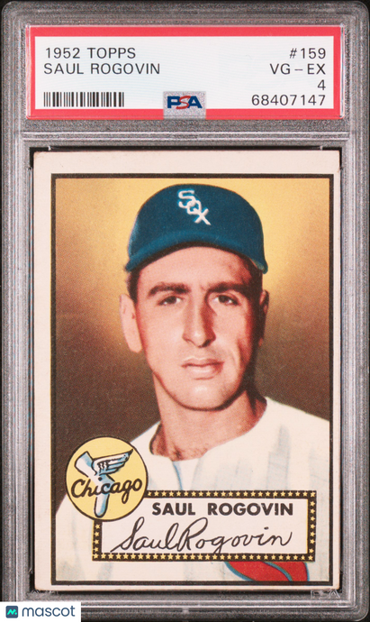 1952 Topps Saul Rogovin #159 PSA 4