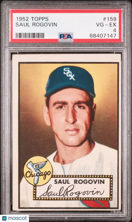 1952 Topps Saul Rogovin #159 PSA 4