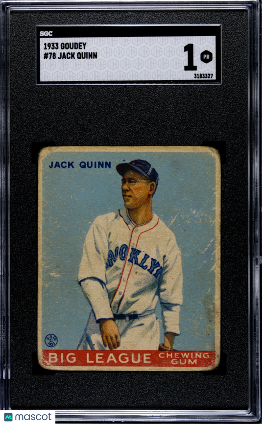 1933 Goudey Jack Quinn