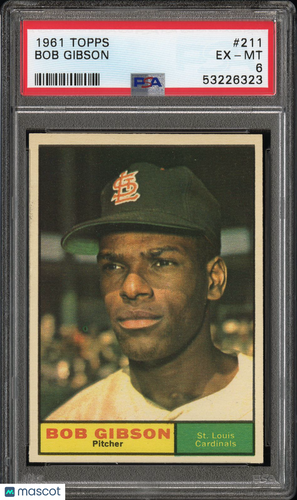 1961 Topps Bob Gibson #211 PSA 6