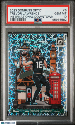2023 Panini Donruss Optic International Downtown Trevor Lawrence #6 PSA 10