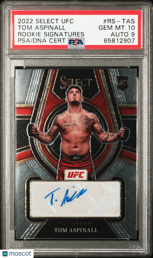 2022 Panini Select UFC Rookie Signatures Tom Aspinall