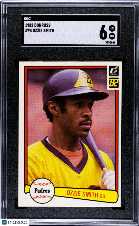 1982 Donruss Ozzie Smith #94 SGC 6