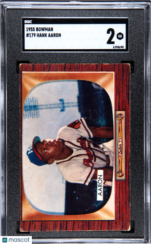 1955 Bowman Hank Aaron #179 SGC 2