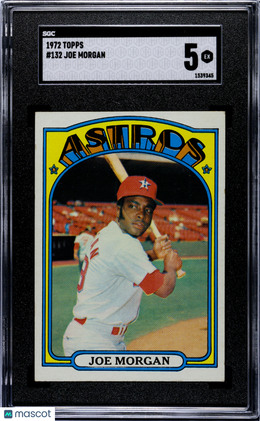 1972 Topps Joe Morgan #132 SGC 5