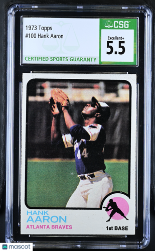 1973 Topps Hank Aaron #100 CGC 5.5