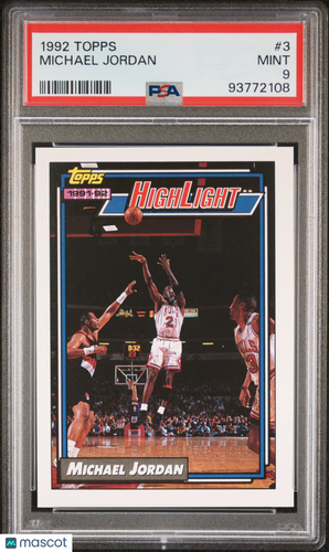 1992 Topps Michael Jordan #3 PSA 9