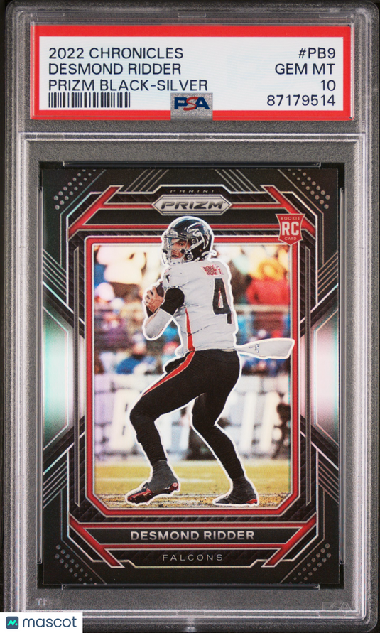 2022 Panini Chronicles Prizm Black Desmond Ridder