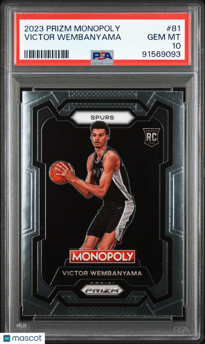 2023 Panini Prizm Monopoly Victor Wembanyama #81 PSA