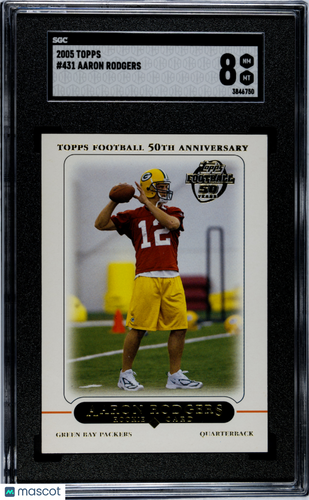 2005 Topps Aaron Rodgers #431 SGC 8