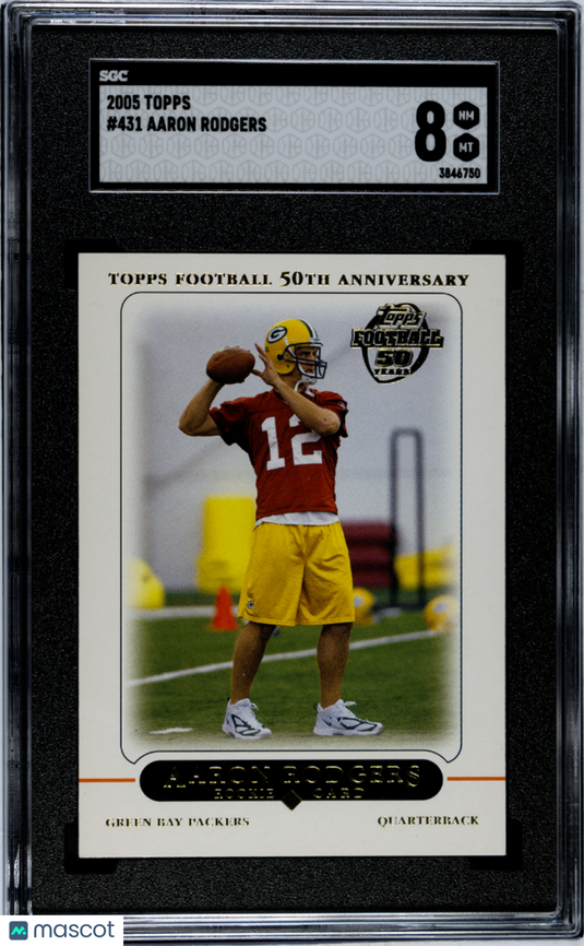 2005 Topps Aaron Rodgers #431 SGC 8