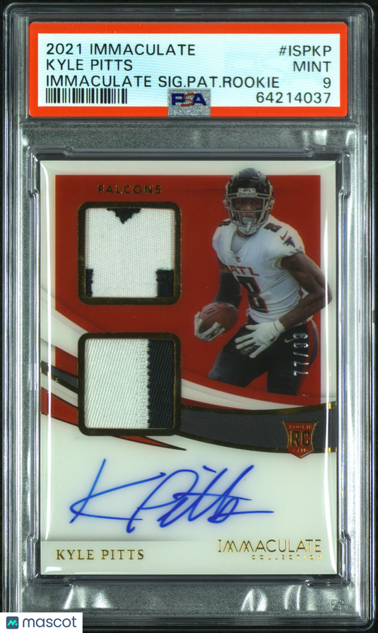 2021 Immaculate Collection RPA Rookie Kyle Pitts