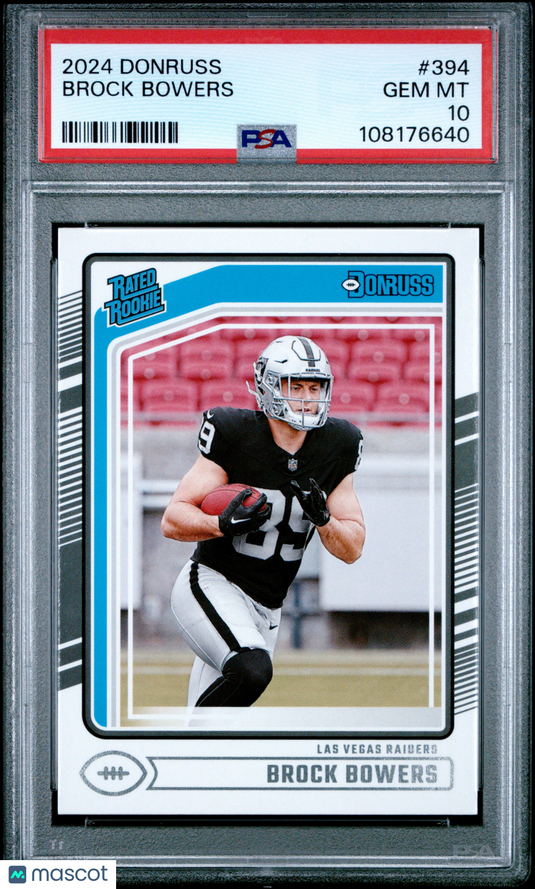 2024 Panini Donruss Brock Bowers #394 PSA