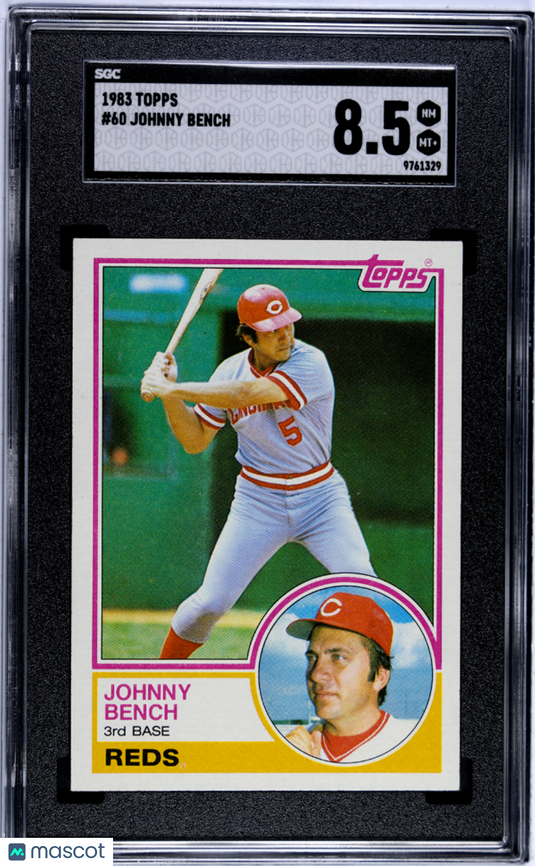 1983 Topps Johnny Bench #60 SGC 8.5