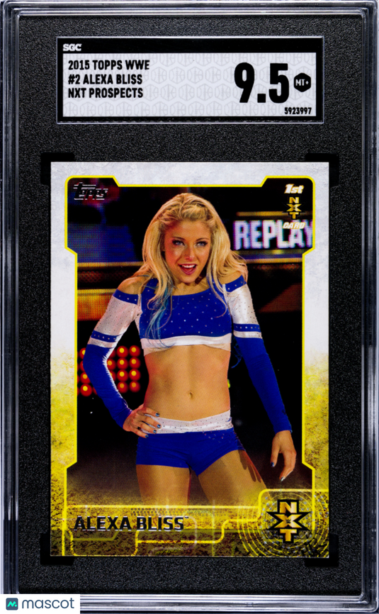 2015 Topps Wwe Alexa Bliss #2 NXT Prospects SGC 9.5