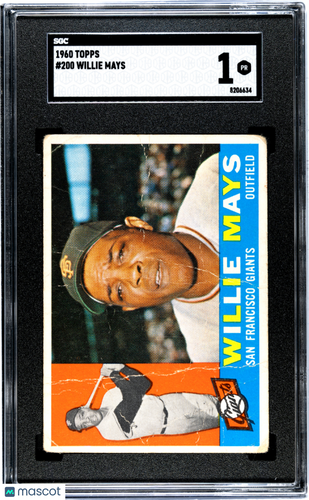 1960 Topps Willie Mays #200 SGC 1