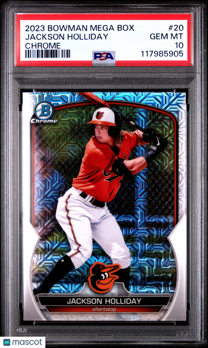 2023 Bowman Mega Box Chrome Jackson Holliday #20 PSA 10