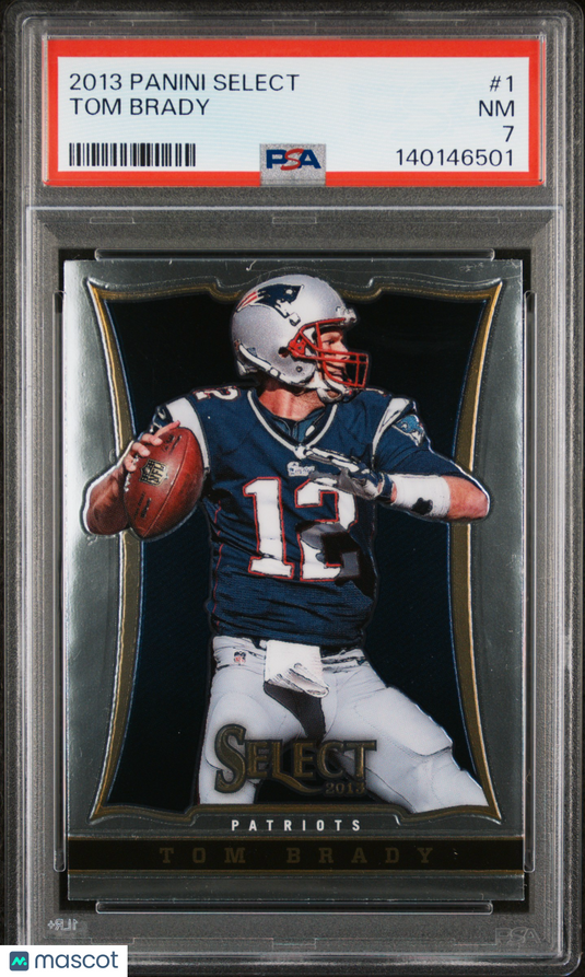 2013 Panini Select Tom Brady #1 PSA 7