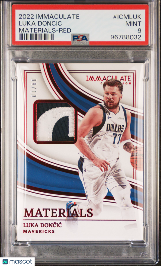 2022  Immaculate Collection Materials Luka Doncic