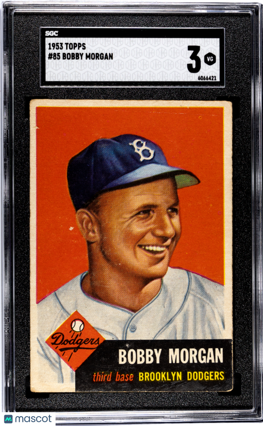 1953 Topps Bobby Morgan #85 SGC 3