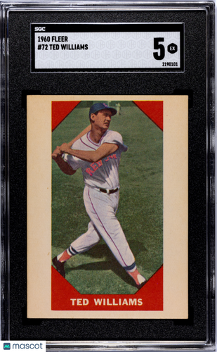 1960 Fleer Ted Williams #72 SGC 5