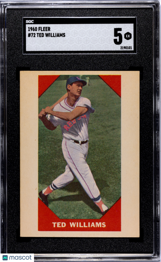 1960 Fleer Ted Williams #72 SGC 5