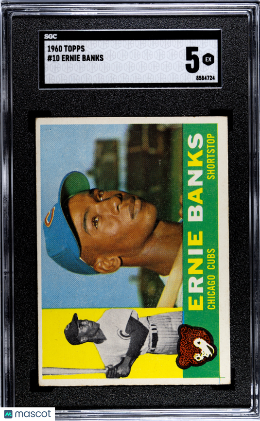 1960 Topps Ernie Banks #10 SGC 5